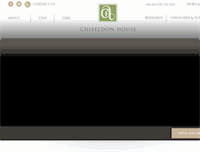 Tablet Screenshot of chiseldonhouse.com